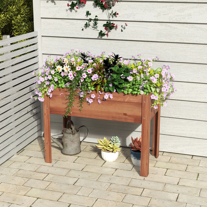 Raised Garden Bed With Legs, Elevated Planter Box For Outdoor Plants