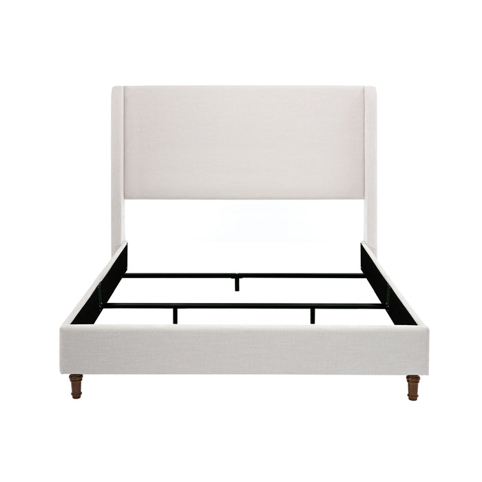 Hayden - Upholstered Wingback Bed With Tall Headboard