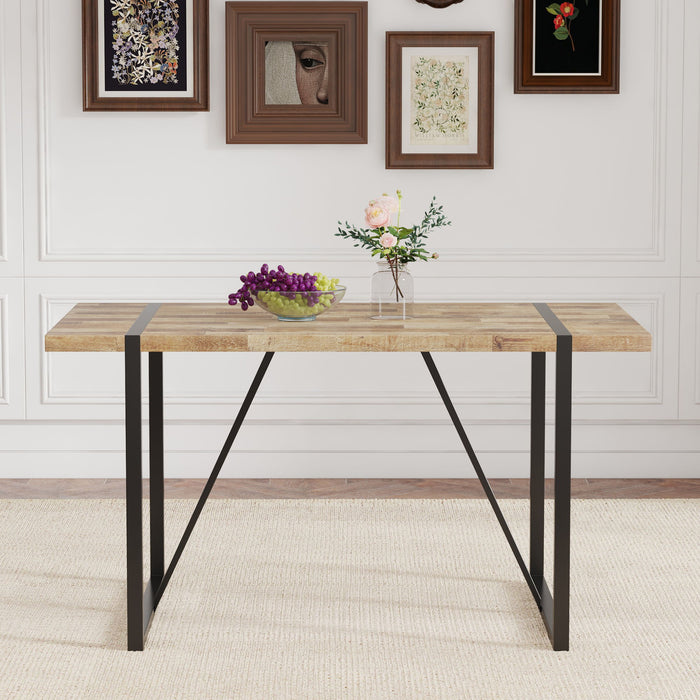 Industrial Rectangular Dining Table For 4 - 6 People
