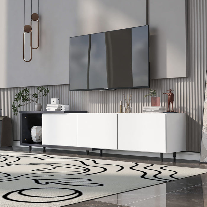 Modern Stylish Extendabletv Stand TV Cabinet For 80" TV