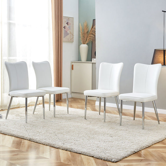 Minimalist Style Minimalist Dining Chairs With Metal Legs