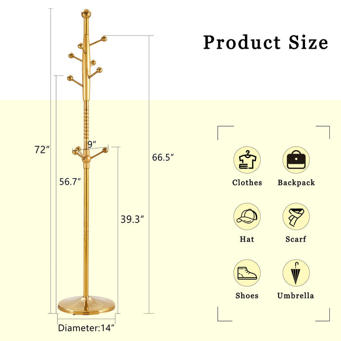 Modern Stainless Steel Spray Painted Hanger With Solid Wood Reinforcement