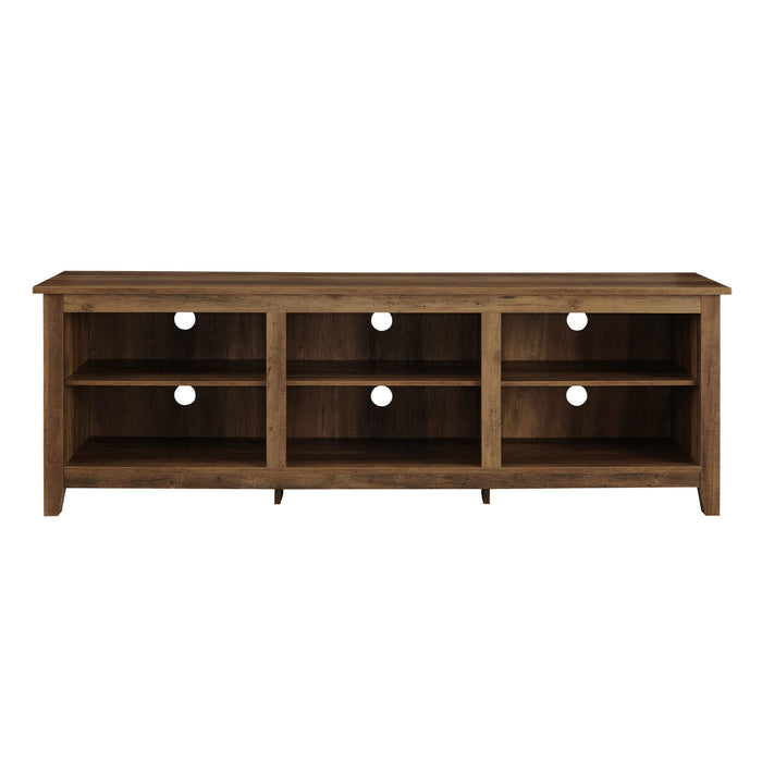 Modern Transitional 3 Shelf Open Storage TV Stand