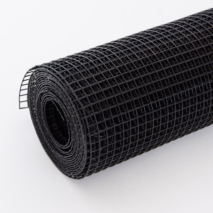 Vinyl Coated Hardware Cloth, For Poultry Netting And Home Improvement - Black