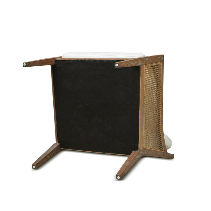 Ontario - Upholstered Accent Arm Chair - Natural White