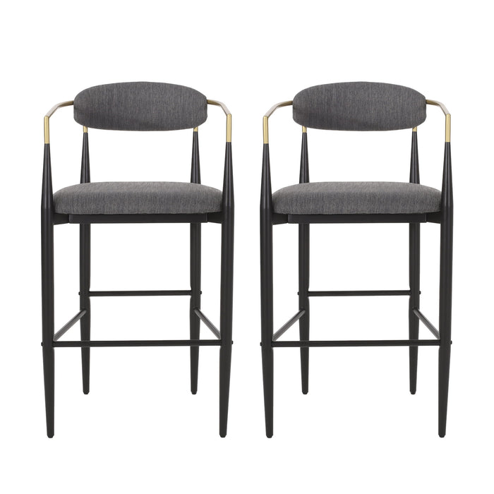 Counter Height Upholstered Barstools (Set of 2)