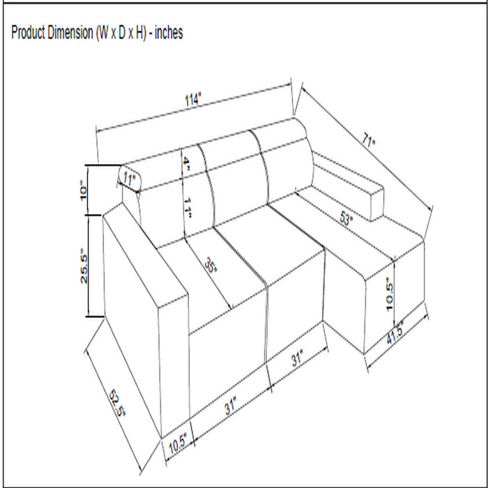Seltos - Power Sectional - Gray