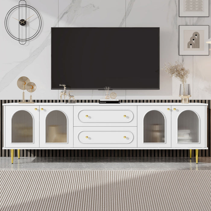 TV Cabinet With 2 Drawers And 2 Cabinets