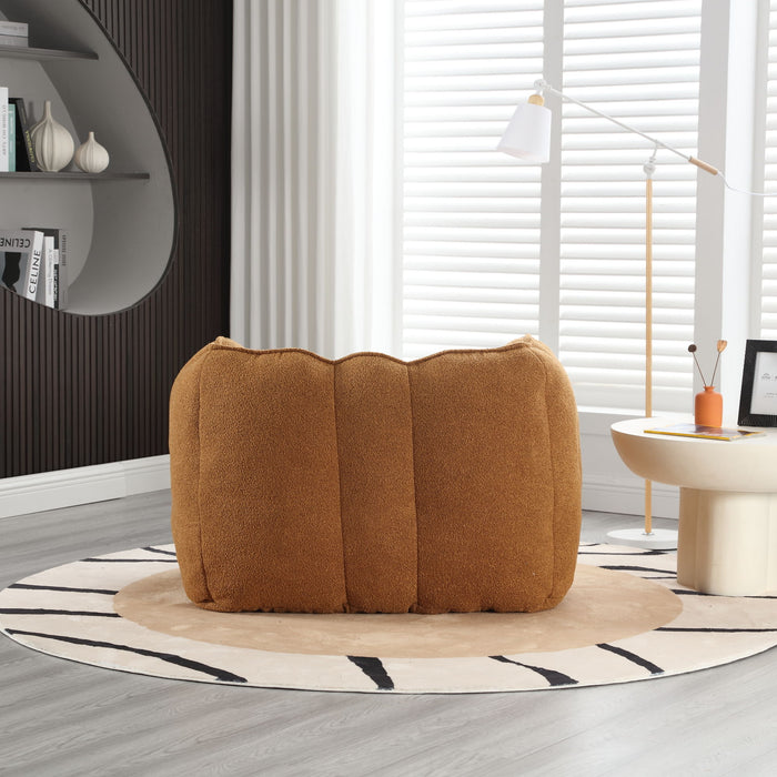 Soft Chenille Bean Bag Chair With High Resilient Foam