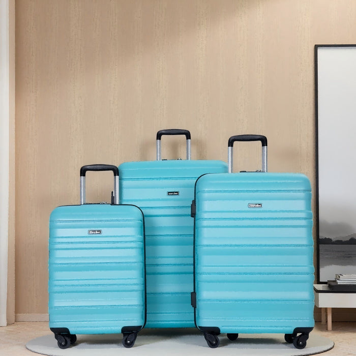 Expandable 3 Piece Luggage Sets Lightweight & Durable Suitcase, Spinner Wheels, Tsa Lock