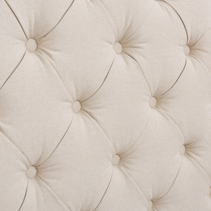 Fontana - Handcrafted Wingback Upholstered Platform Bed Frame