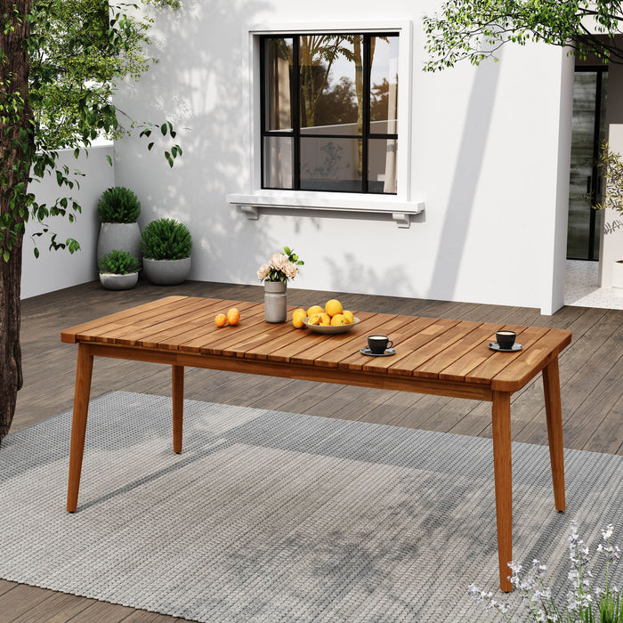 Dining Table 8 Person Outdoor Table, Farmhouse Furniture For Patio, Garden, Backyard - Teak