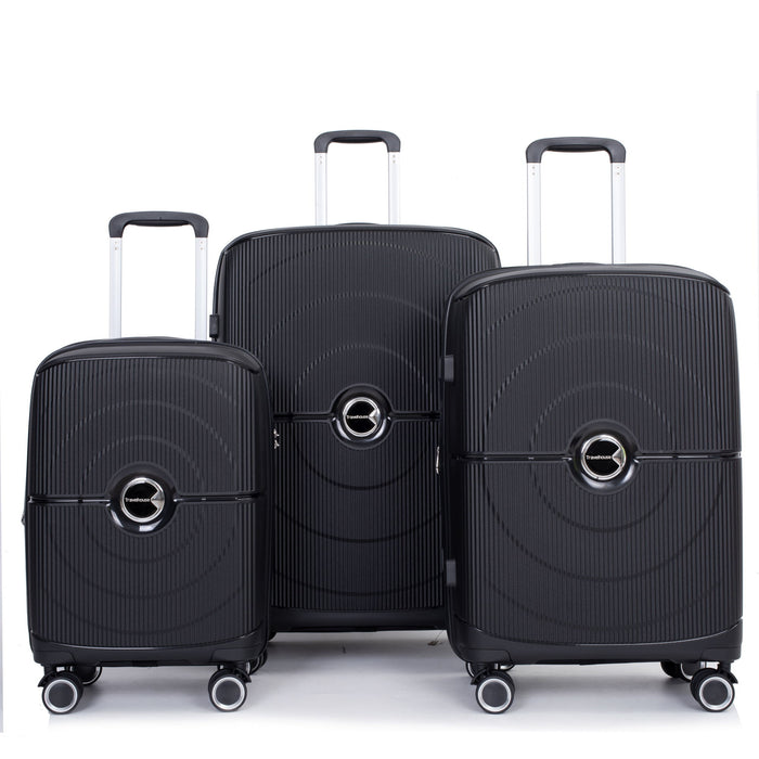 Expandable Hardshell Suitcase Double Spinner Wheels Luggage Sets