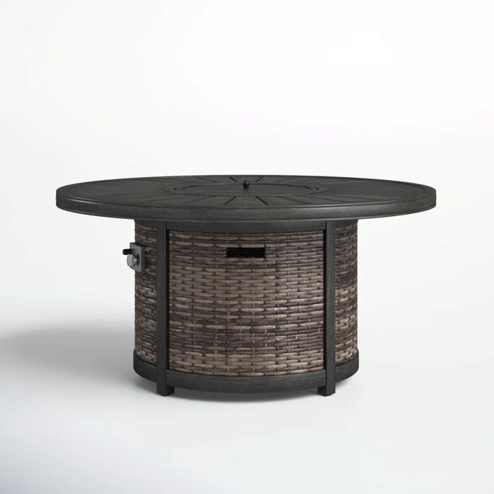 Propane Outdoor Fire Pit Table - Brown