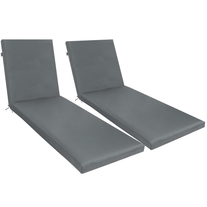 2 Piece Outdoor Chaise Lounge Cushion Set, Replacement Cushions For Patio Furniture