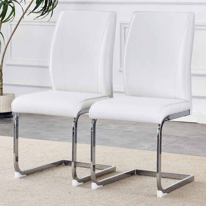 Luxury Simple Arch Chair, High Resilience With Metal Legs