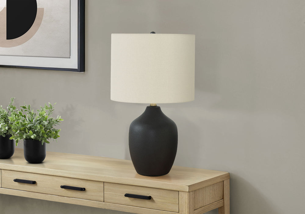 Lighting, Table Lamp, Ceramic, Transitional - Black / Cream