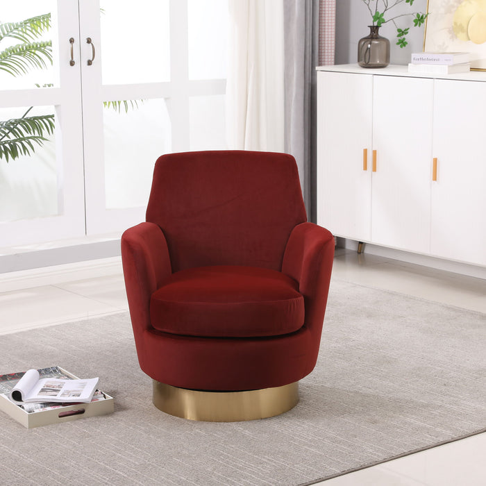 Teddy Swivel Barrel Chair, Swivel Accent Chairs Armchair For Living Room