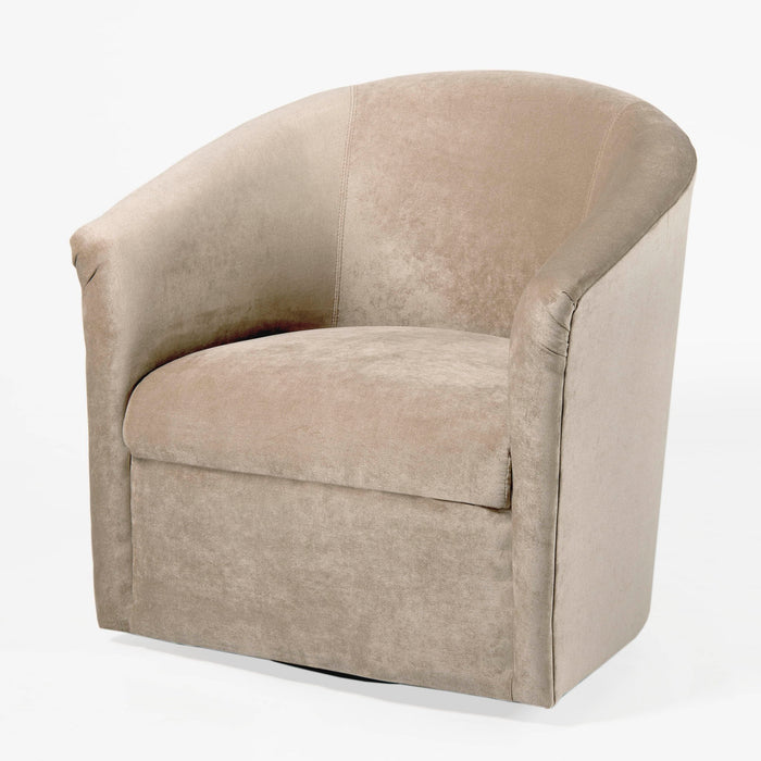 Eden - Swivel Chair With Microfiber Upholstery And Hardwood Frame