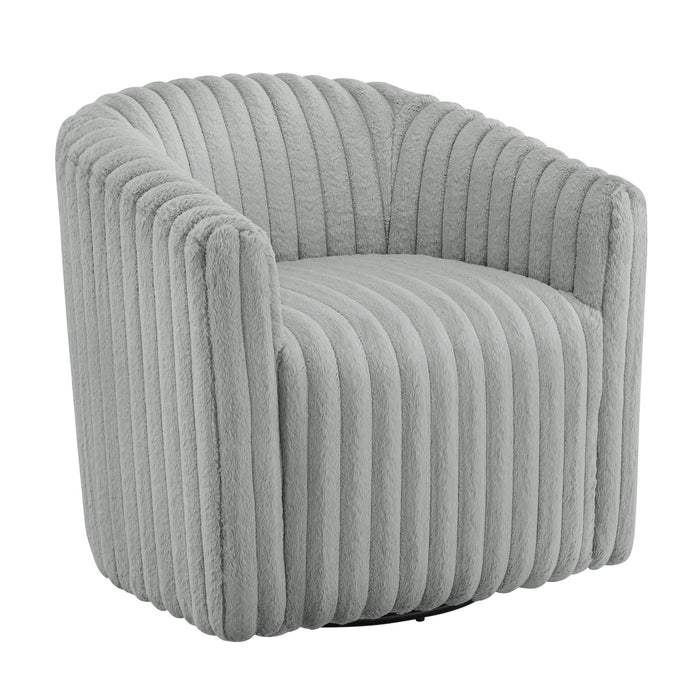 Alexa Barrel Swivel Chair - Grey