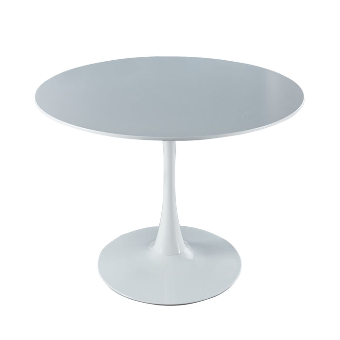 Tulip Table Mid-Century Dining Table With Round MDF Table Top, Pedestal Dining Table, End Table Leisure Coffee Table