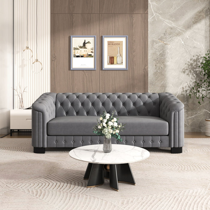 Sofa With Thick Removable Seat Cushion, 3 Seater