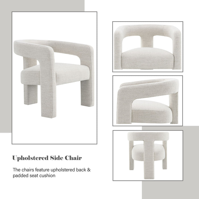 Lomas - Boucle Side Chair (Set of 2) - Beige