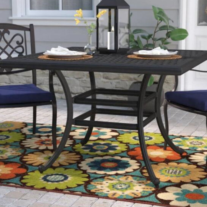 44" Square Dining Table - Dark Lava Bronze