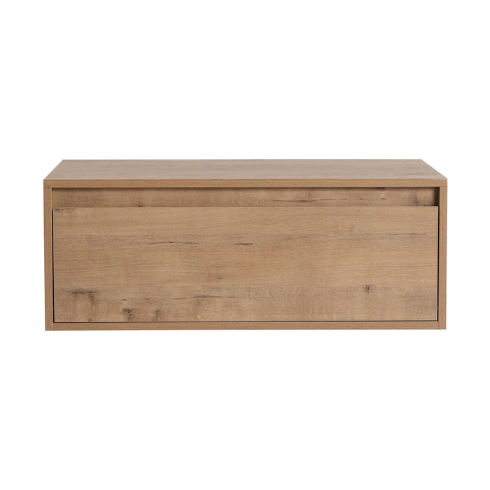 Modern Minimalist Bathroom Cabinet With Soft Close Drawers And Floating Mounting Design