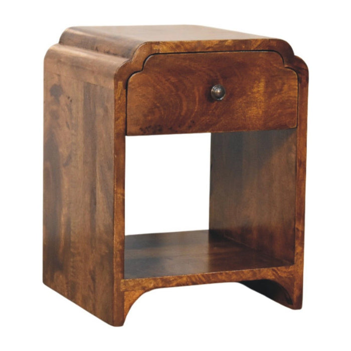 Newton - Mini Nightstand With A Drawer And Open Shelf