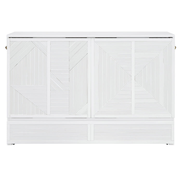 Murphy Bed With Large Drawer, USB Ports And Outlets