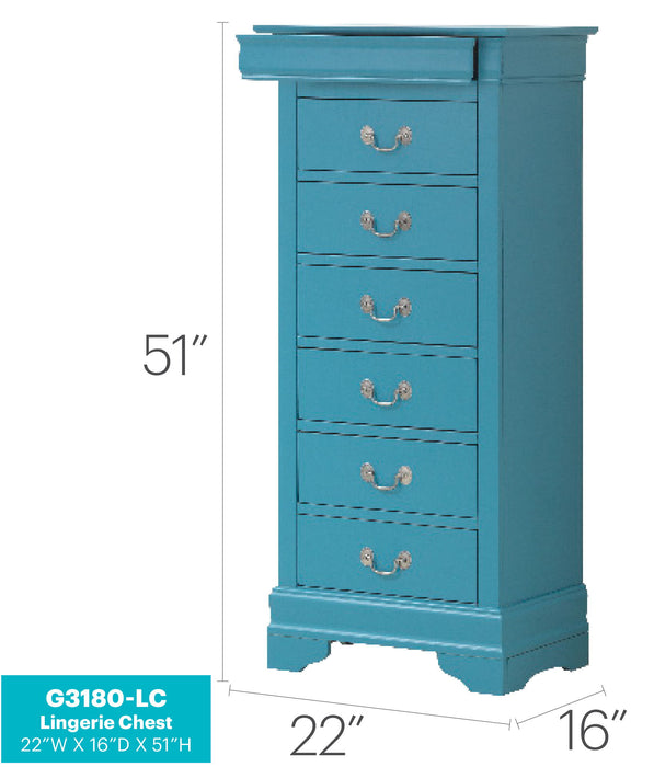 Traditional Style Lingerie Storage Chest Timeless