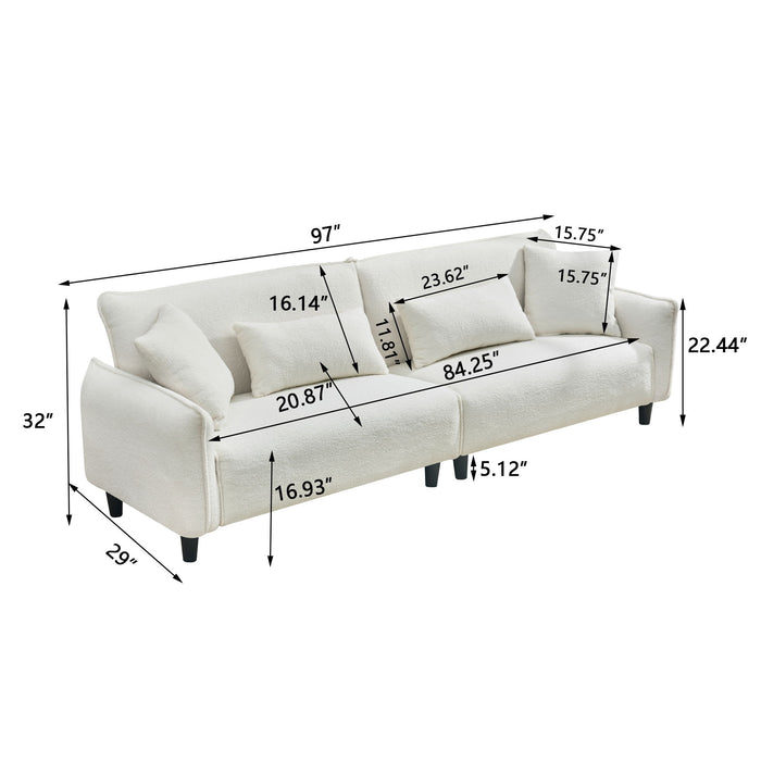 Teddy Velvet Sofa, Soft & Comfortable