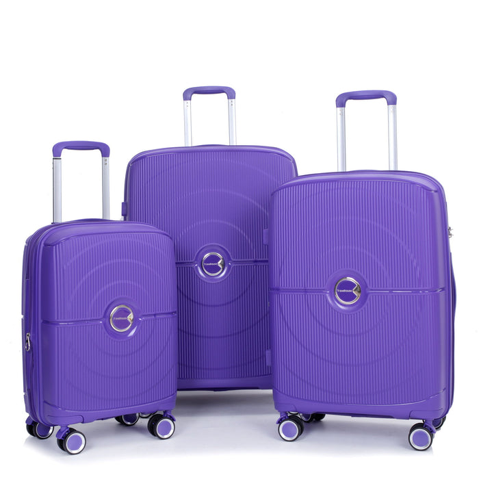 Expandable Hardshell Suitcase Double Spinner Wheels Luggage Sets