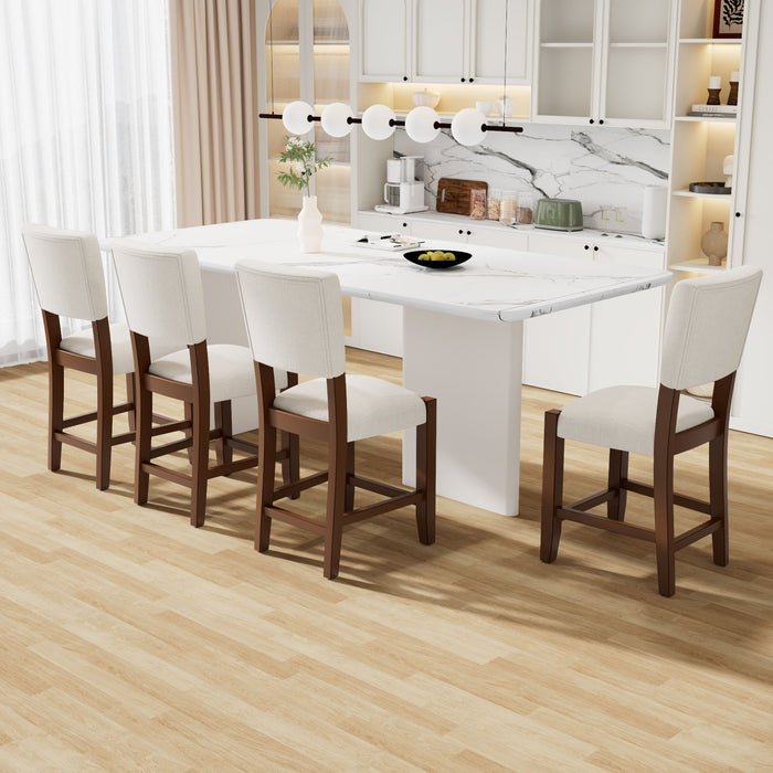 Mid Century Modern Bar Stools, Upholstered Counter Chairs