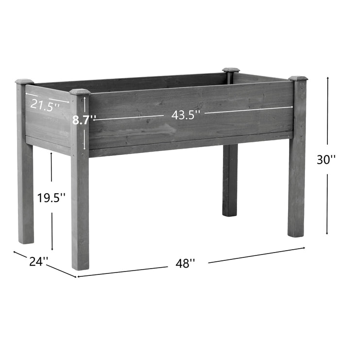 Raised Garden Bed With Legs, Elevated Planter Box For Outdoor Plants