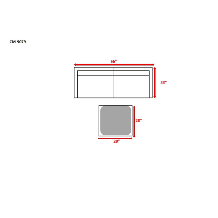 Outdoor Wicker Conversation Set With Cushions, All Weather
