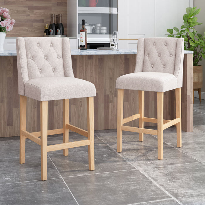 Ethereon - Tufted Counter Stool (Set of 2)