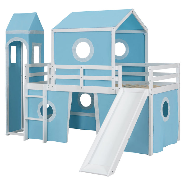 Loft Bed & Slide Tent And Tower