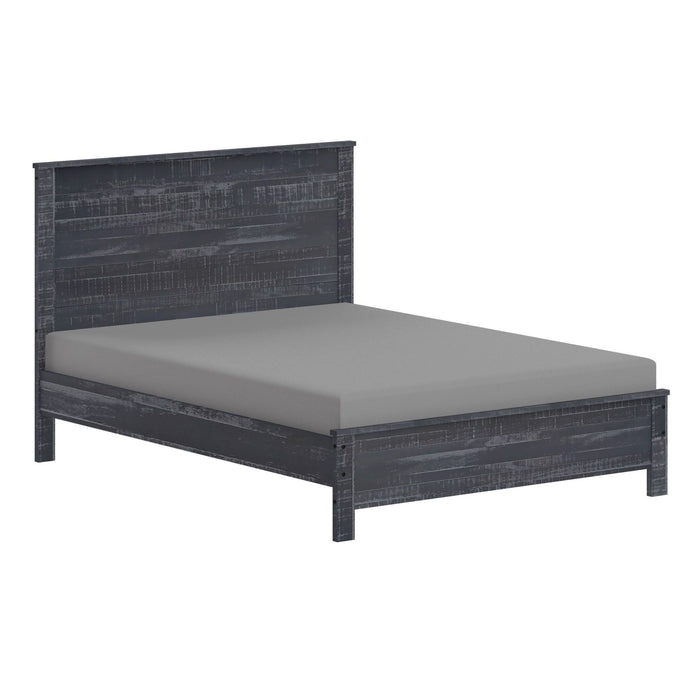 Albany - Bed Frame With Headboard, Heavy Duty Modern Rustic Design