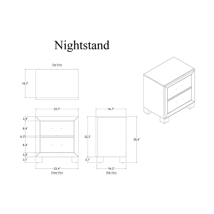 Rover - Nightstand - Gray