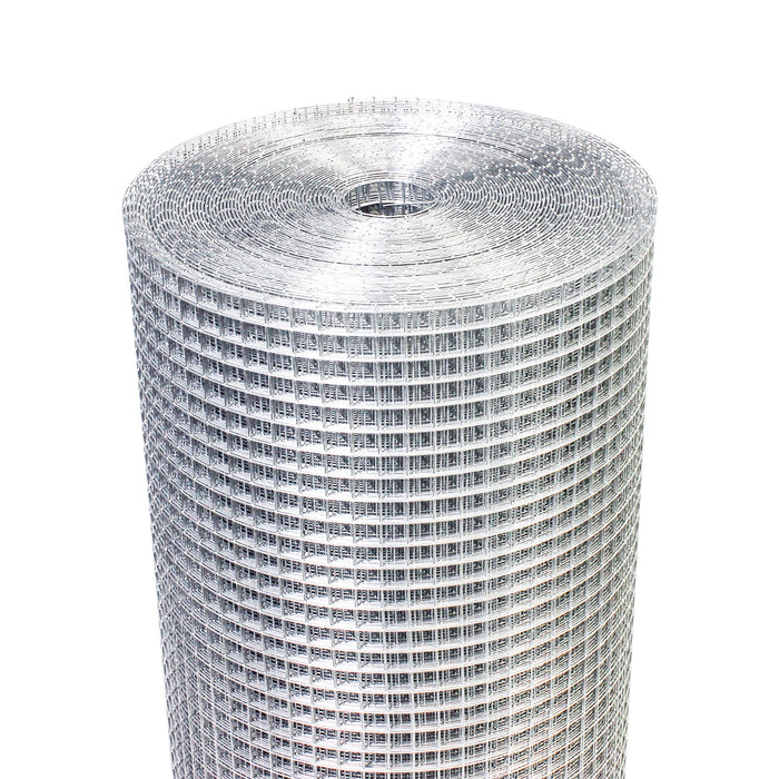 Galvanized Hardware Cloth, Metal Wire Fencing Roll For Garden And Animal Protection - Silver