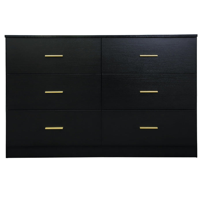 Modern Drawer Dresser For Bedroom, Ample Storage Wide Chest Of Drawers