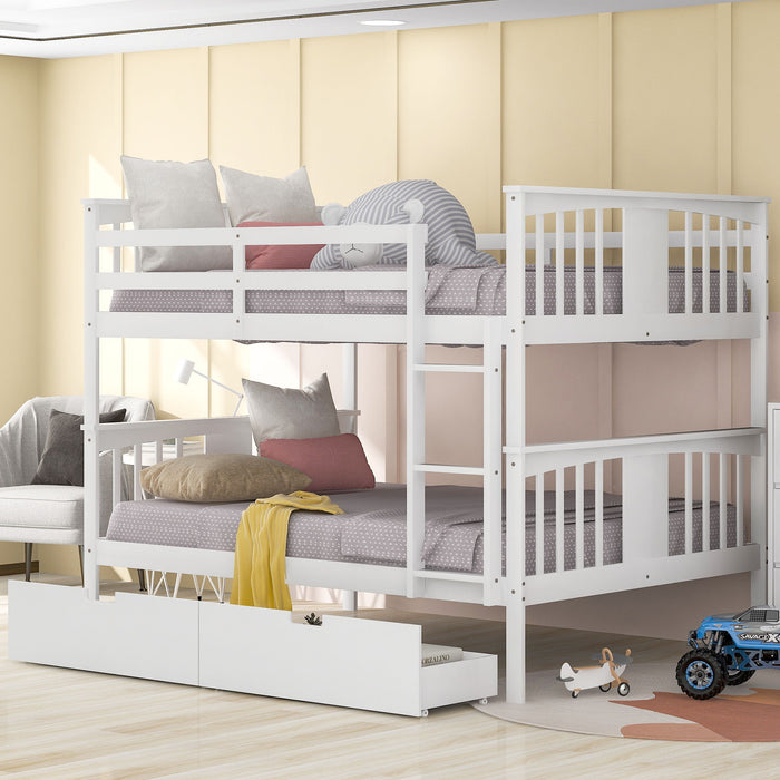Bunk Bed With Ladder For Bedroom, Guest Room Furniture