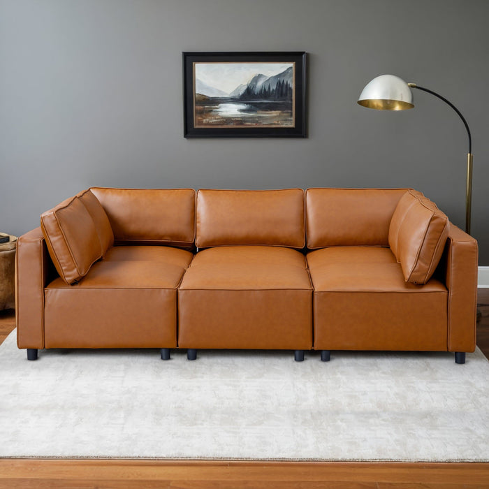 Reno - Modular Sofa - Cognac