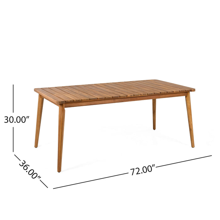 Dining Table 8 Person Outdoor Table, Farmhouse Furniture For Patio, Garden, Backyard - Teak