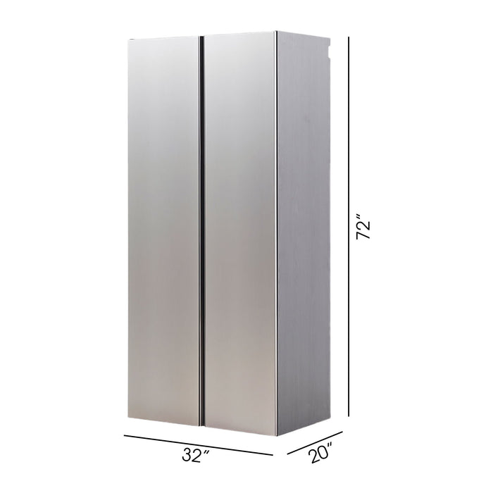 Nova Series - Wall Mounted Wood Utility Storage Garage Cabinet With Soft Closing Doors - Dark Gray