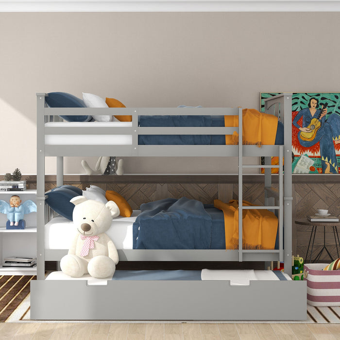 Bunk Bed With Ladder For Bedroom, Guest Room Furniture