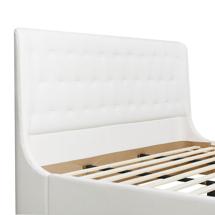 Brooks - Contemporary Tufted Shelter Platform Bed