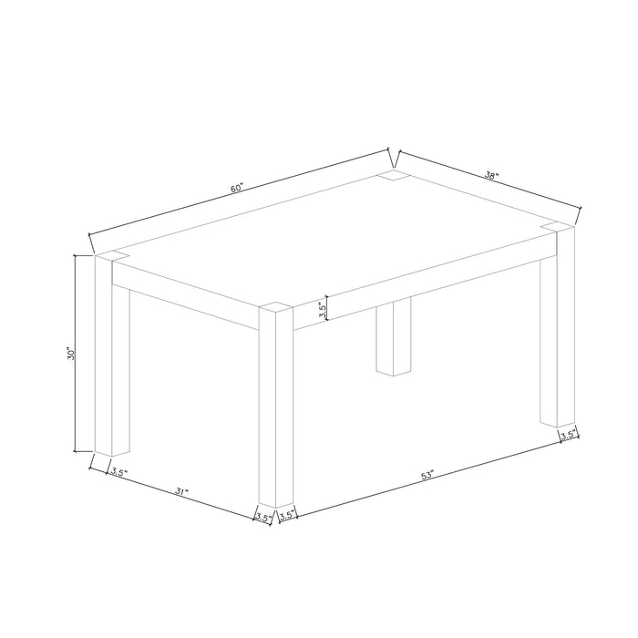 Miriam - Dining Table - Gray